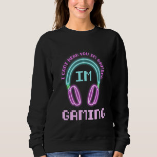 Camiseta Eu não consigo ouvir você Estou jogando games ocup