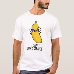 Camiseta Eu não consigo pensar em Hetero Fruta de banana