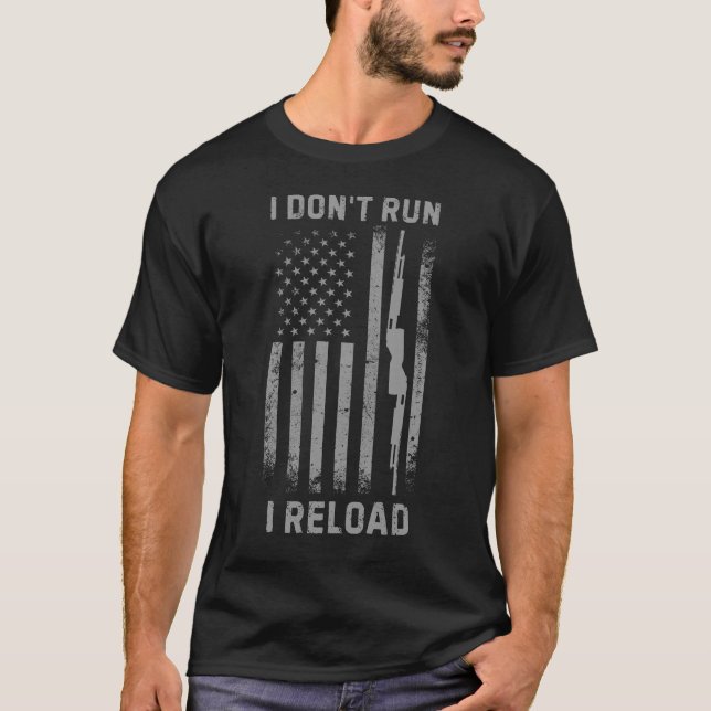 Camiseta Eu não corro, eu recarrego Design, engraçado (Frente)