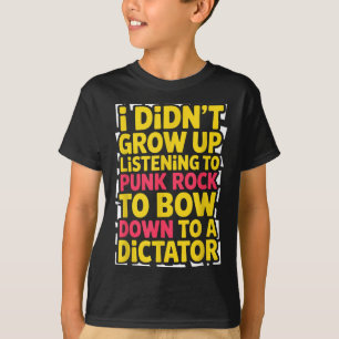 Camiseta Eu não cresci ouvindo punk rock se curvar
