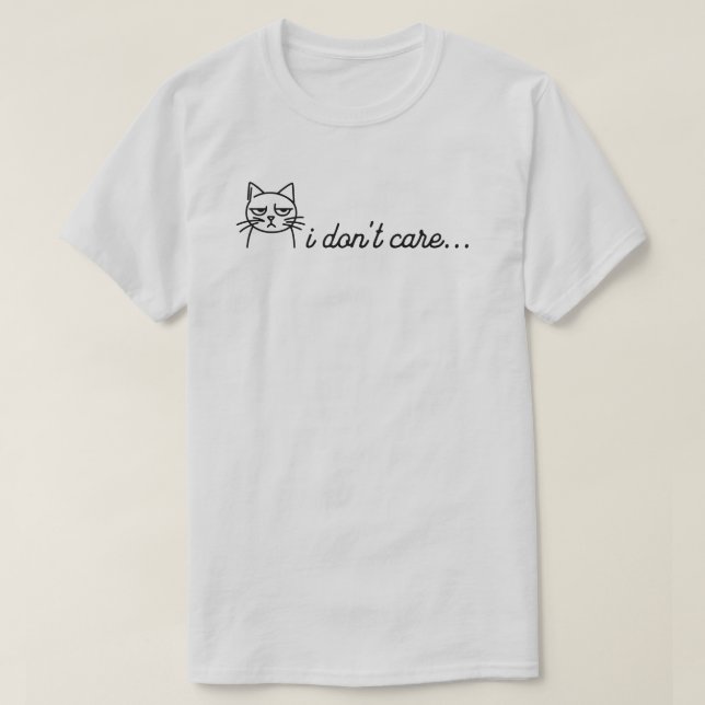Camiseta Eu Não Cuido (Frente do Design)