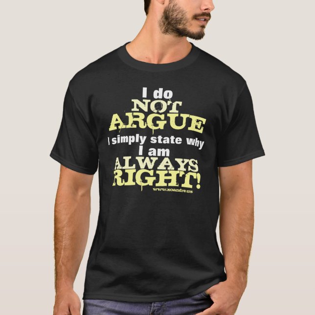 Camiseta Eu não discuto… (Frente)