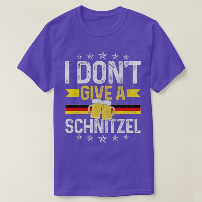 Camiseta Eu não dou a Schnitzel Oktoberfest Flag F (Frente do Design)