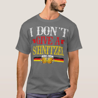 Camiseta Eu não dou a um Schnitzel homens alemães engraçado