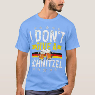 Camiseta Eu não dou a um Schnitzel um presente alemão engra