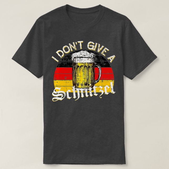 Camiseta Eu não dou a uma bandeira Schnitzel Oktoberfest Al (Frente do Design)