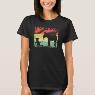 Camiseta Eu não dou a Vintage retrô de burro de um rato diz