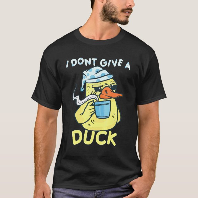 Camiseta Eu Não Dou Um Pato De Café De Pato (Frente)