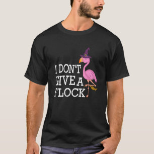 Camiseta Eu não dou um sanduíche de Flamingo Rosa de Relógi
