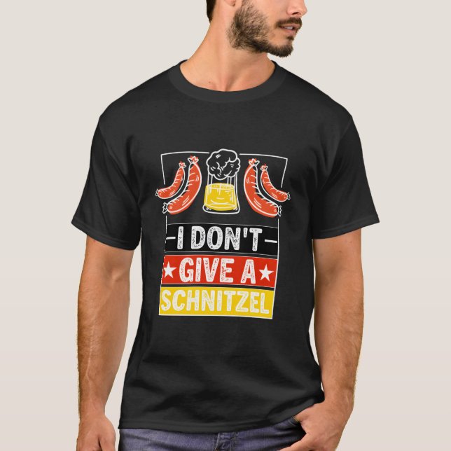 Camiseta Eu Não Dou Uma Cerveja Schnitzelwurst Schnitzel Ge (Frente)
