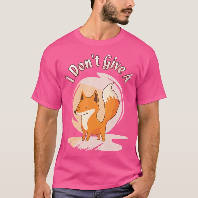 Camiseta Eu Não Dou Uma Raposa Vermelha De Raposa (Frente)