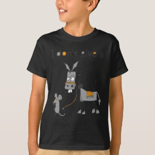 Camiseta Eu Não Dou Uma Rata E Um Rato Andando Engraçado Ma