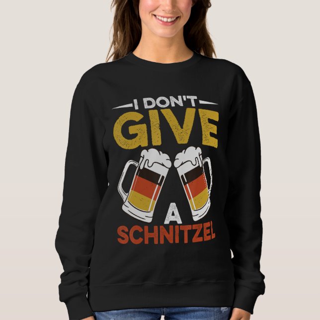 Camiseta Eu não dou uma SchnitzelWurst Schnitzel Cerveja Ge (Frente)
