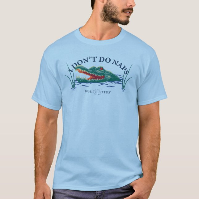 Camiseta Eu Não Durmo - Jacaré - The White Lotus (Frente)