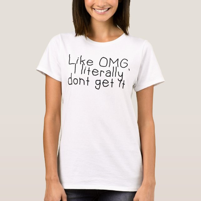 Camiseta Eu não entendo uma citação estranha (Frente)