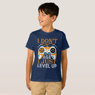 Camiseta Eu não envelhecer, eu nivelo os jogos