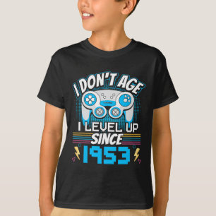 Camiseta Eu não envelheci eu me nivelo desde 1953 jogando 7