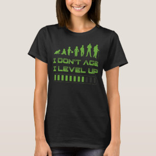 Camiseta Eu não envelheci, eu nivelo o jogo de vídeo engraç