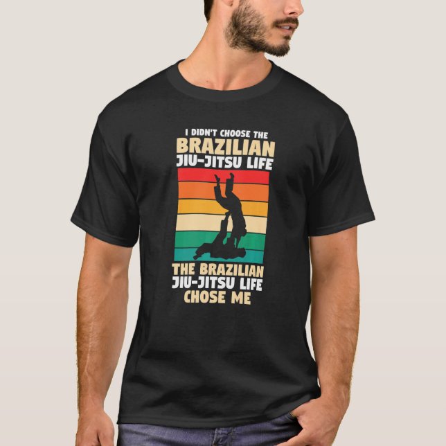 Camiseta Eu não escolhi o brasileiro Jiu-Jitsu BJJ Jiu Ji (Frente)