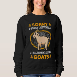 Camiseta Eu Não Estava Ouvindo Estava Pensando Em Cabras
