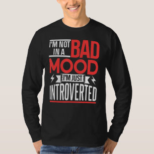 Camiseta Eu não estou com mau humor Eu só sou apresentado