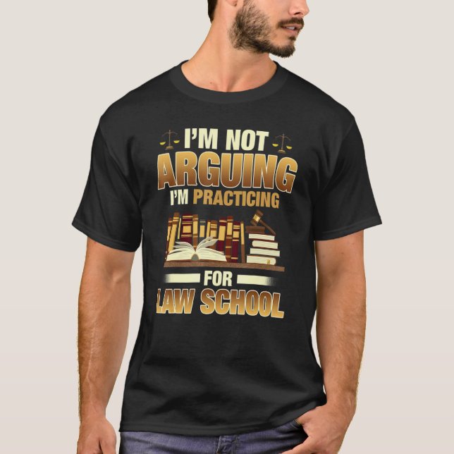 Camiseta Eu não estou discutindo que estou praticando na Fa (Frente)