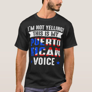 Camiseta Eu não estou gritando Porto Rico Raízes Porto-ri