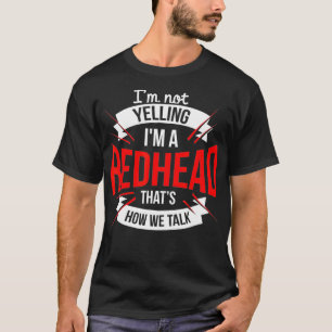 Camiseta Eu não estou gritando que sou uma ruiva