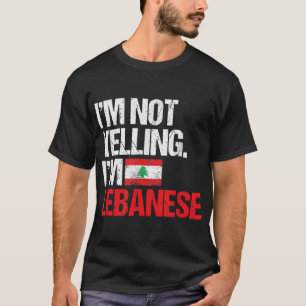 Camiseta Eu não estou gritando sou libanês