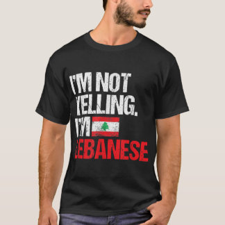 Camiseta Eu não estou gritando sou libanês