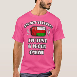 Camiseta Eu não estou gritando um presente orgulhoso de Oma