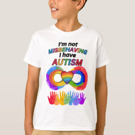 Camiseta Eu Não Estou Me Comportando Mal Autismo