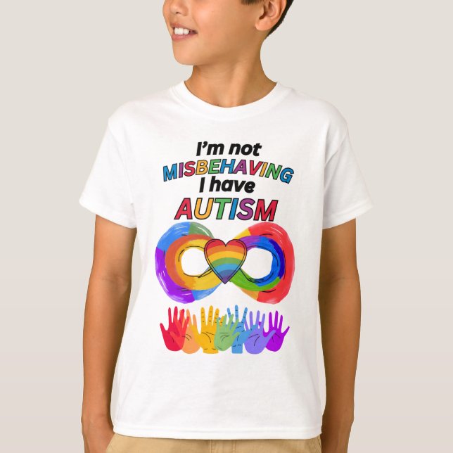 Camiseta Eu Não Estou Me Comportando Mal Autismo (Frente)