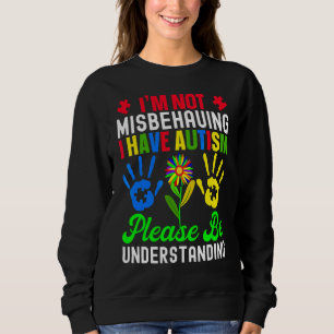 Camiseta Eu não estou me comportando mal Eu tenho utismo, p