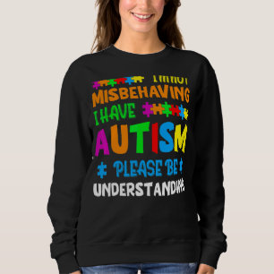 Camiseta Eu não estou me comportando mal Eu tenho utismo, p
