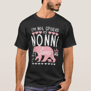 Camiseta Eu não estou mimado Urso Bebê Minha Vovó Não Nina