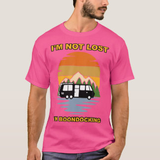 Camiseta Eu Não Estou Perdido, Estou Boondocking Camp Boond