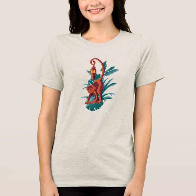 Camiseta Eu não faço macacos-prego - o lótus branco (Frente)