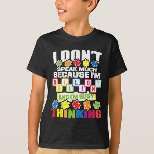 Camiseta Eu Não Falo Muito Porque Sou Brilhante - Autismo