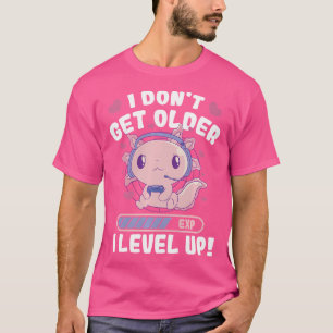 Camiseta Eu Não Fico Mais Velho, Eu Sigo Gamer Axolotl Mexi