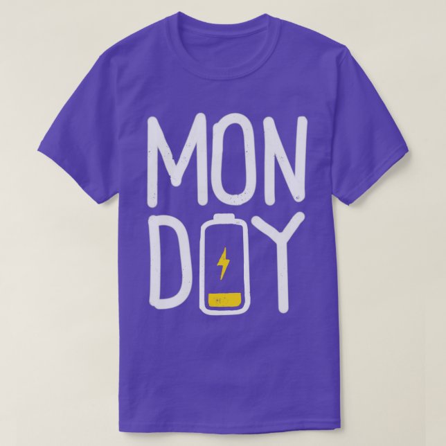 Camiseta Eu não gosto da segunda (Frente do Design)