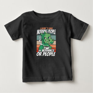 Camiseta Eu não gosto de pessoas matinais ou manhãs ou pe