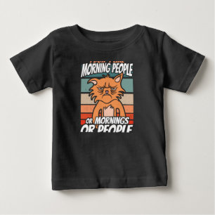 Camiseta Eu não gosto de pessoas matinais ou manhãs ou pe