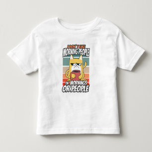 Camiseta Eu não gosto de pessoas matinais ou manhãs ou pess