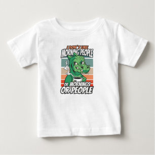 Camiseta Eu não gosto de pessoas matinais ou manhãs ou pess