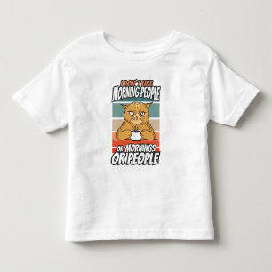 Camiseta Eu não gosto de pessoas matinais ou manhãs ou pess