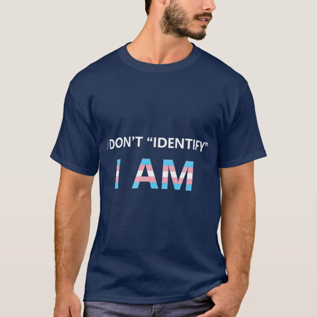 Camiseta Eu não identifico que sou orgulho transgênere (Frente)