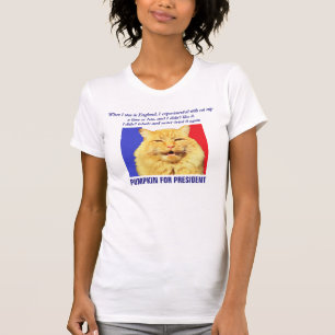 Camiseta Eu não inalei - Abóbora para presidente