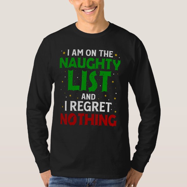 Camiseta Eu não me arrependo de nada de Natal (Frente)