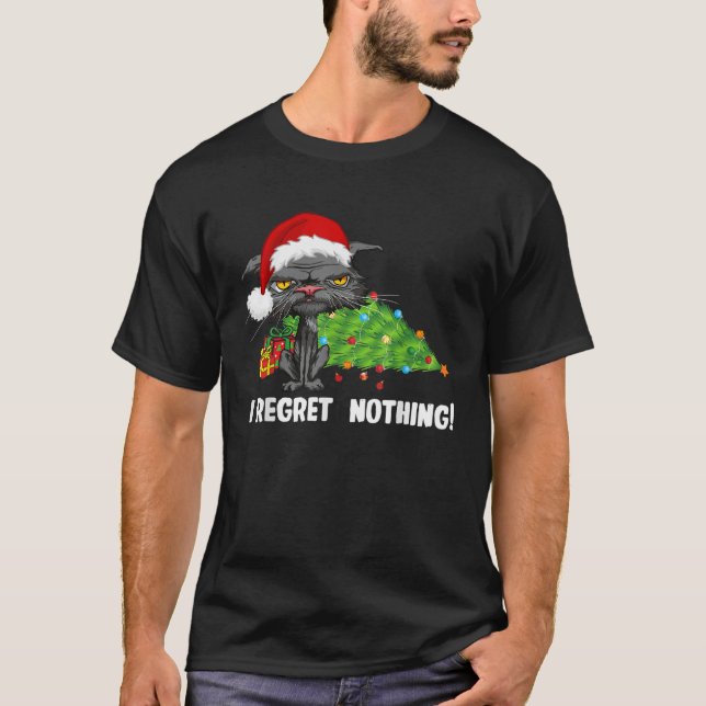 Camiseta Eu Não Me Arrependo De Nada Entediado De Natal (Frente)